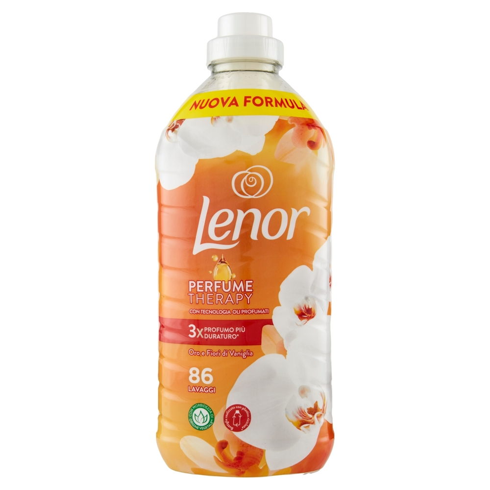 Lenor Ammorbidente Lavatrice Concentrato, Oro e Fiori di Vaniglia, 86 Lavaggi 1806 ml